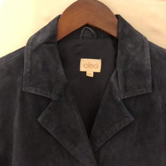 Blue Suede Business Casual Jacket - Picture 5 of 8